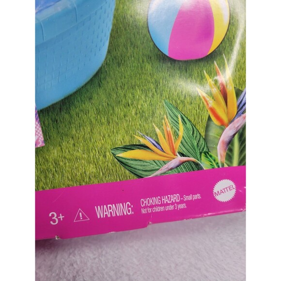 Barbie 11.5 Inch Pool Playset Slide Doll Accessories Mattel NIB - Picture 4 of 8